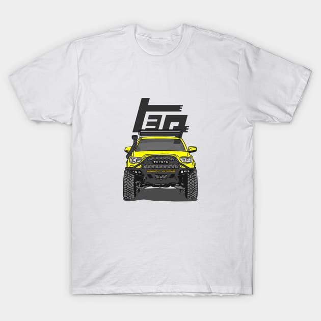 4Runner TRD Offroad adventures - Yellow Essential T-Shirt by 4x4 Sketch